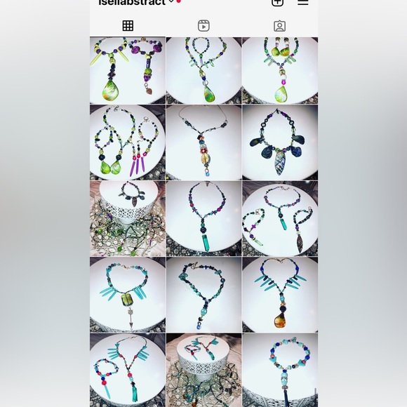 Women’s handmade jewelry one of a kind iSellAbstract leather, crystals - Picture 7 of 8